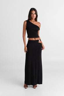 Lilah Maxi Skirt | Black