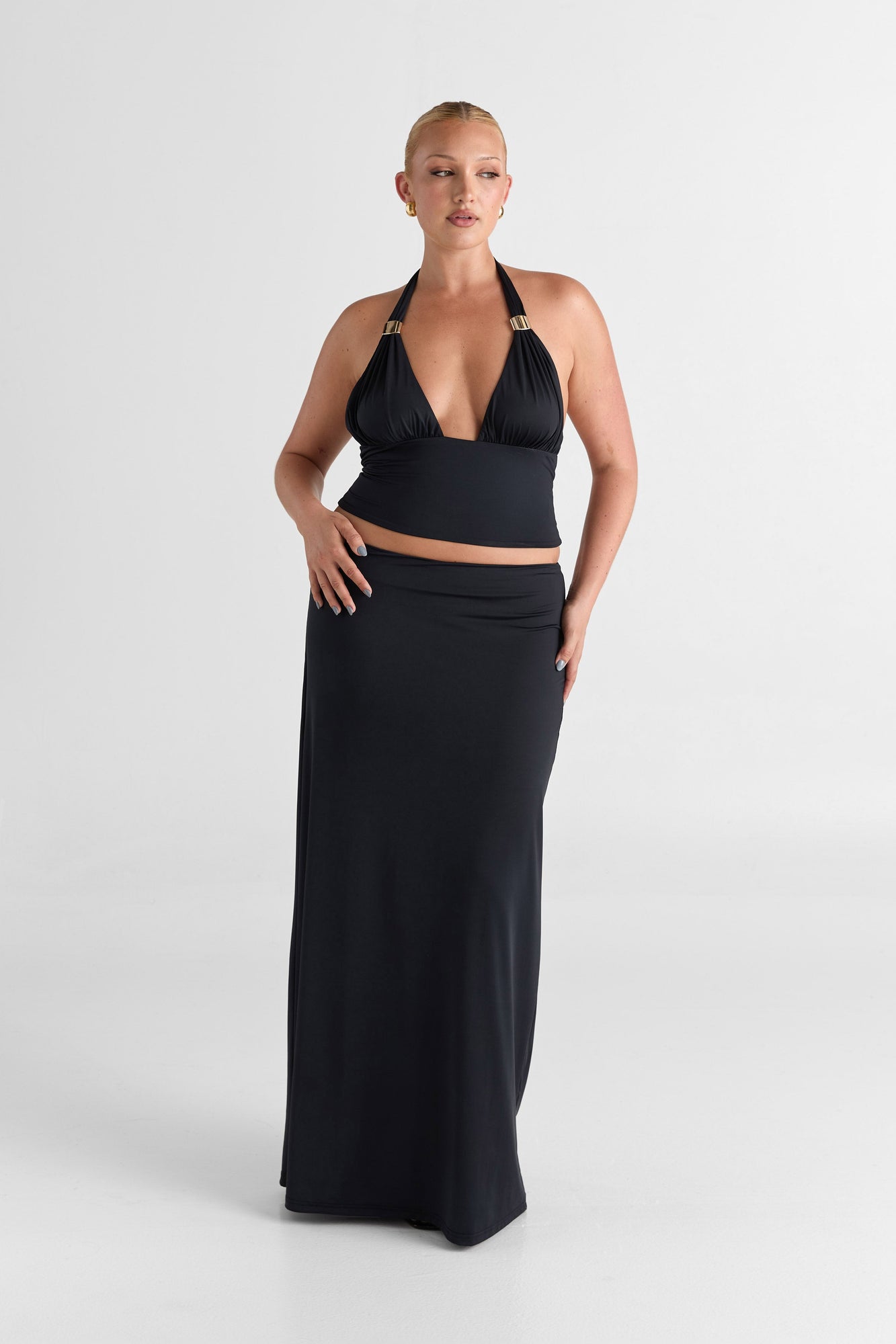 Cleo Maxi Skirt | Black