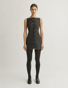 Womens | The Sculpted Mini Dress | Black