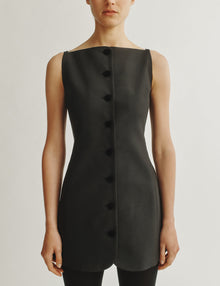 Womens | The Sculpted Mini Dress | Black