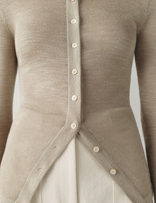Womens | The Ansel Sweater In Striated Silk | Carbon