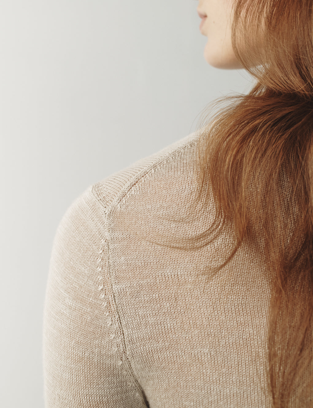 Womens | The Ansel Sweater In Striated Silk | Carbon