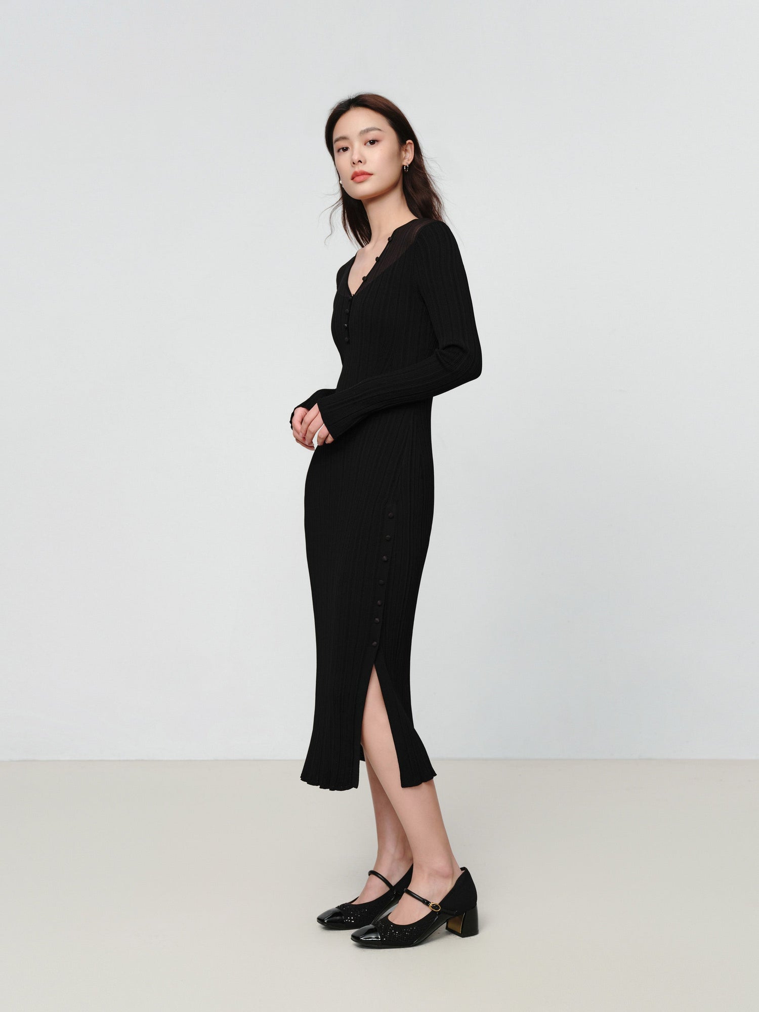 Acetate Dress | Black