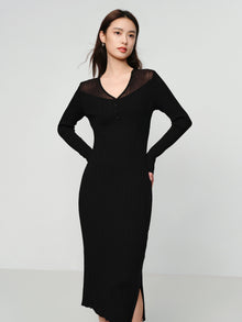 Acetate Dress | Black
