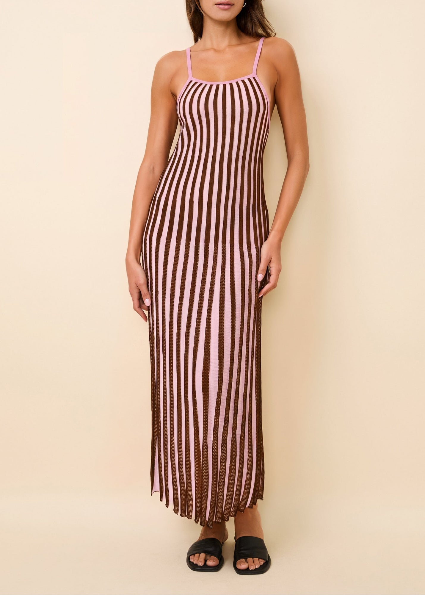 Womens | Kaylee Dress | Chestnut/Carnation Ombre