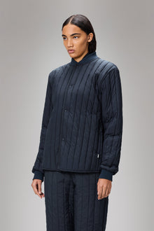 RAINS Banja Liner Bomber Jacket Navy Overshirt