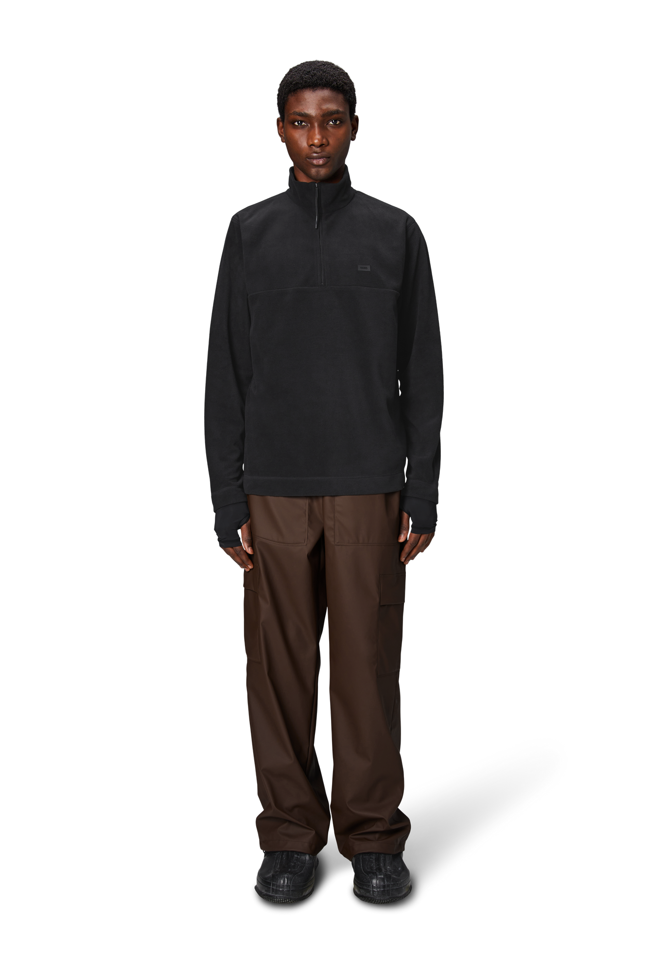 Unisex | Addis Fleece Half Zip | Black