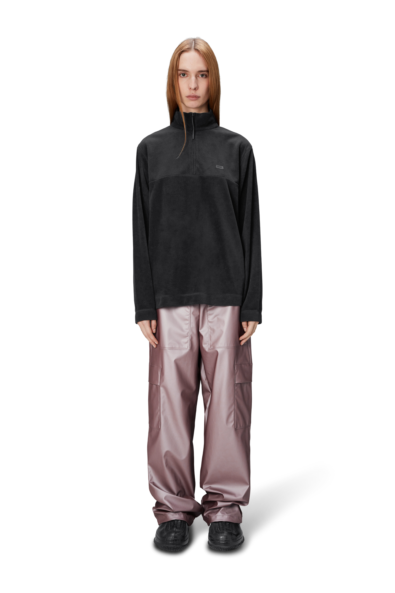 Unisex | Addis Fleece Half Zip | Black