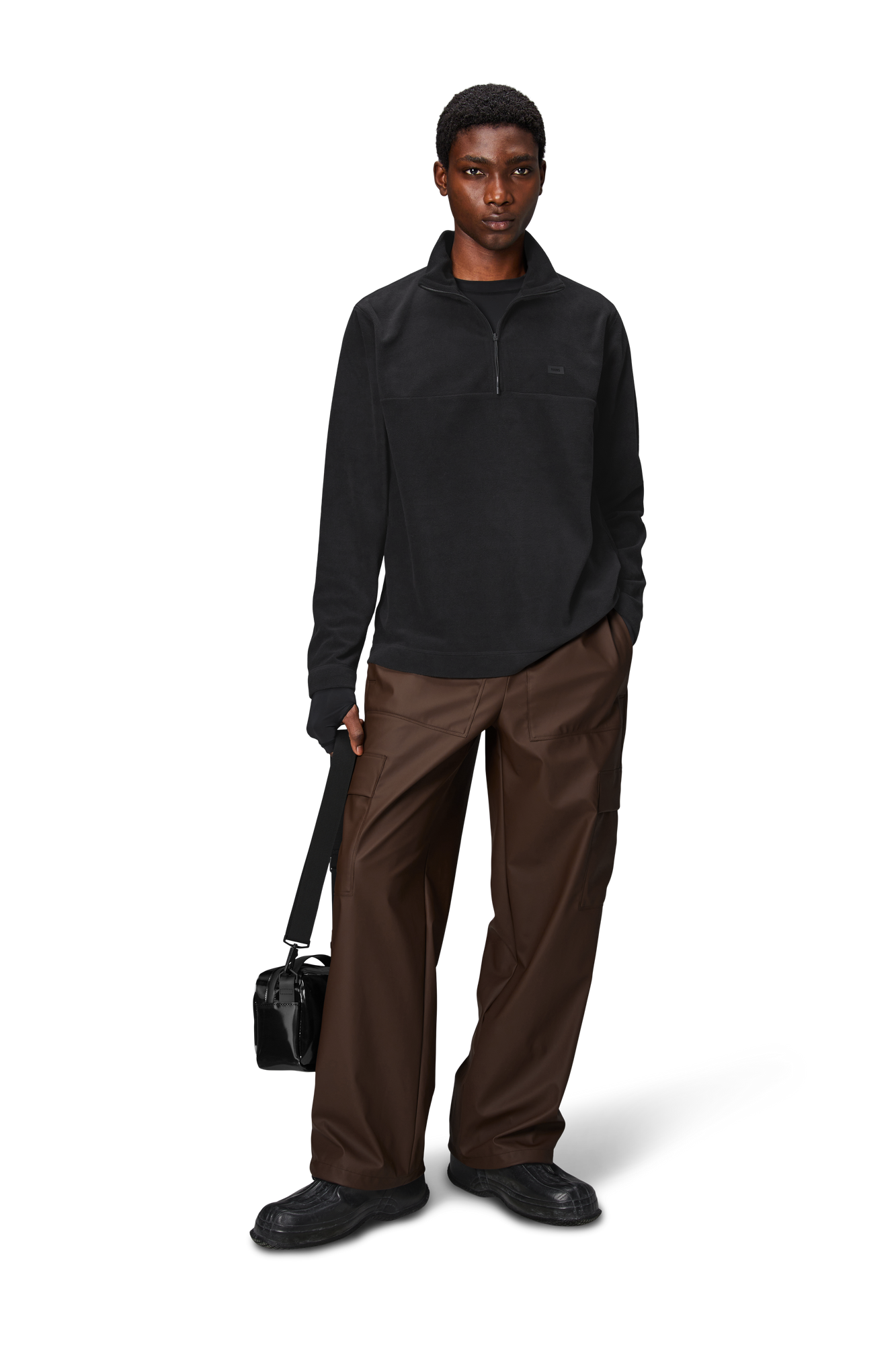 Unisex | Addis Fleece Half Zip - V2 | Black