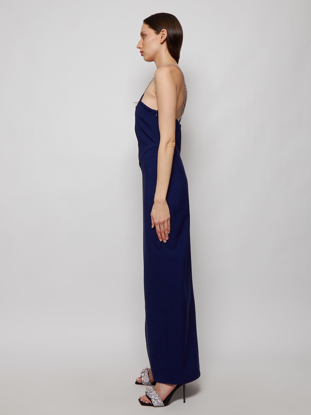 Women | The Attico | Fujiko Midi Dress | Navy Blue