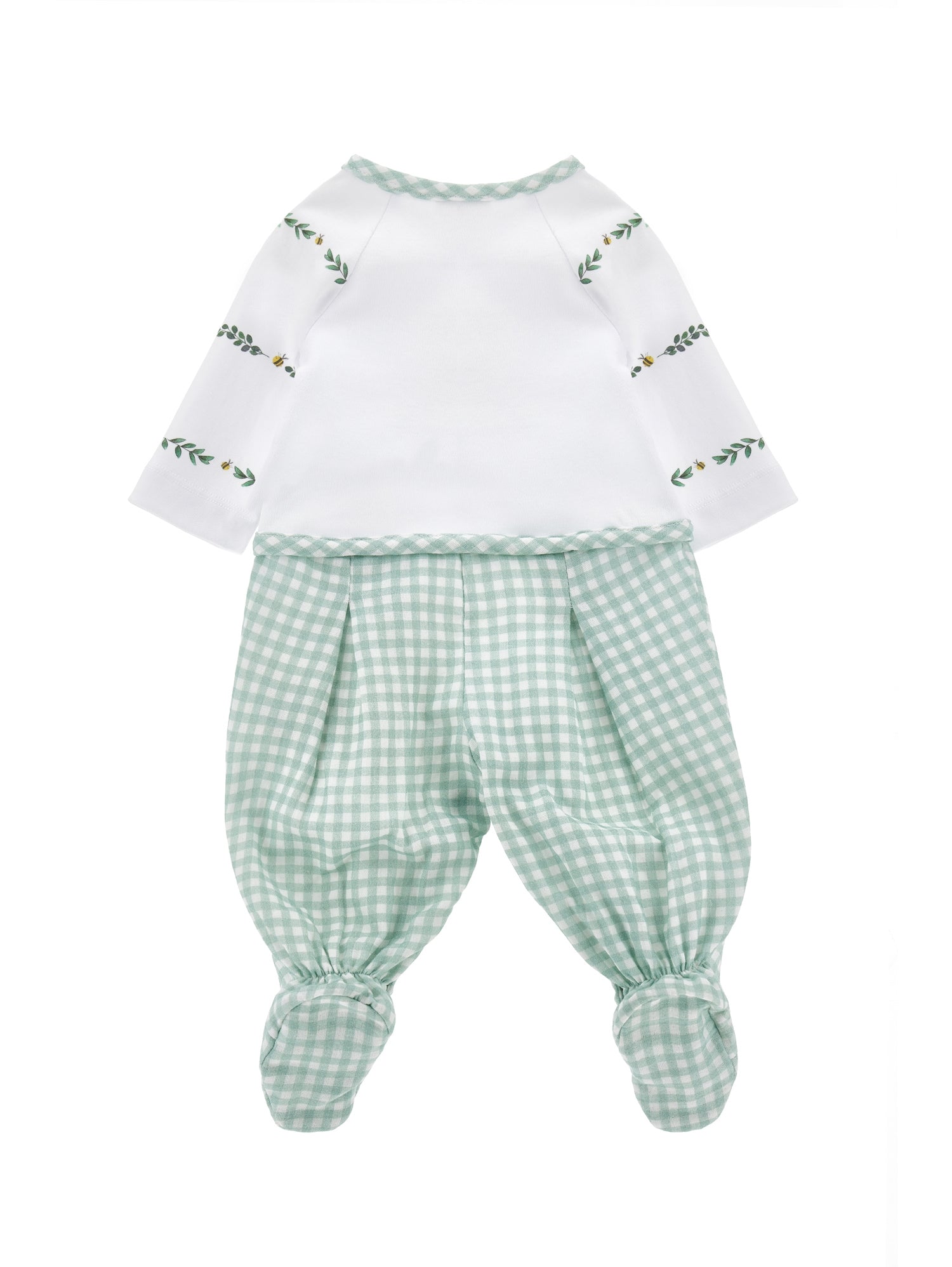 Boys | Vichy Cotton Romper | White/Multicolor