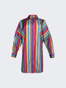 Women | Etro | Oversized Classic Shirt | Rainbow Stripe