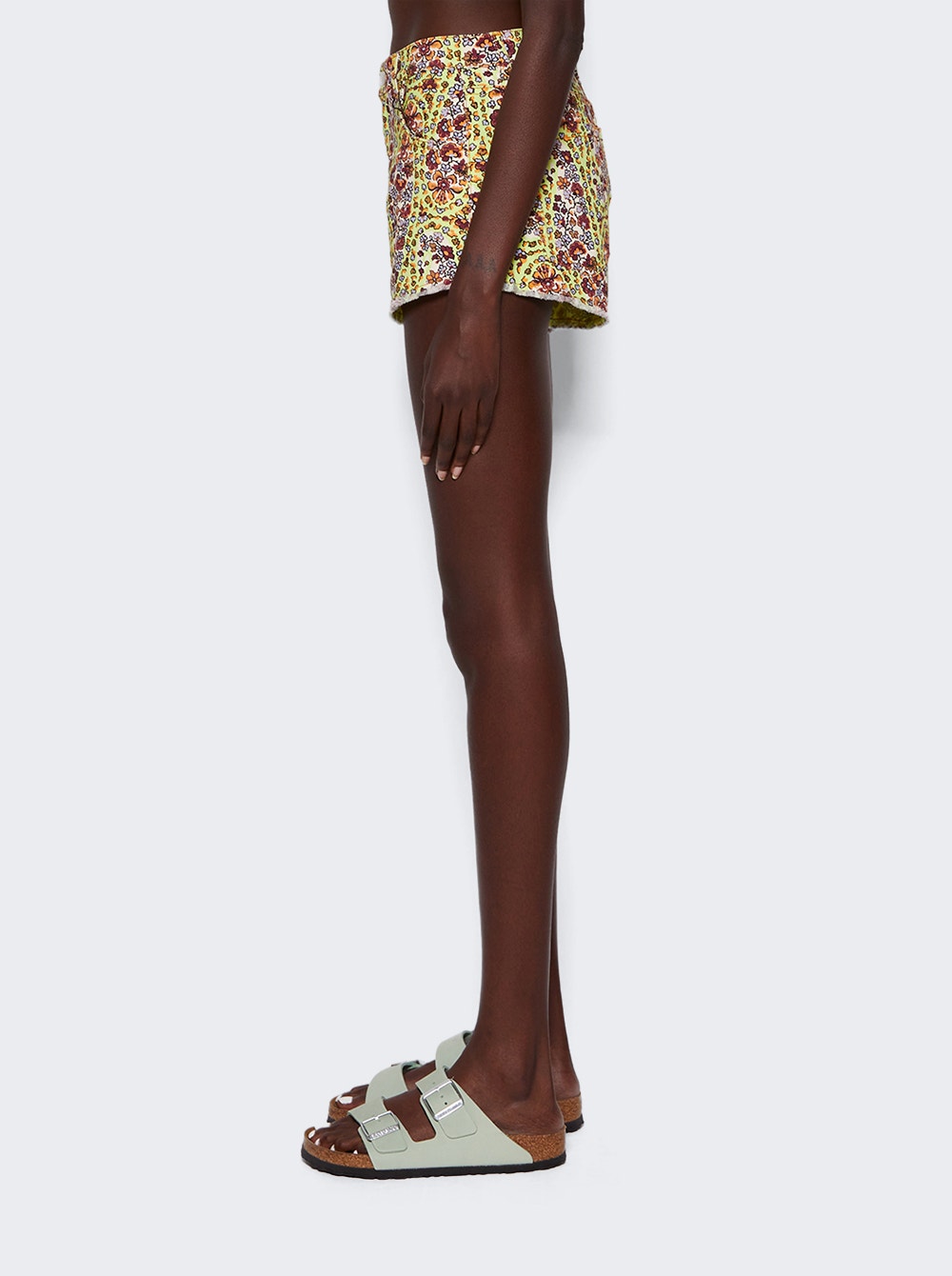 Women | Etro | Floral Denim Shorts | Verde