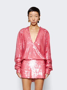 Women | The Attico | Gael Mini Dress | Light Pink