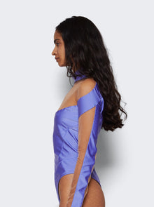 Women | Mugler | Illusion Neckline Bodysuit | Lilac Nude 01