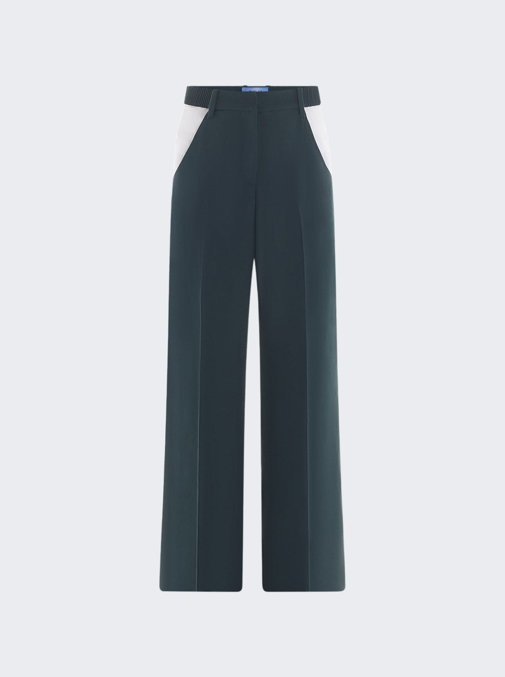 Women | Mugler | Cut Out Trousers | Dark Green