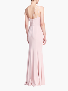 Novara One Shoulder Strappy Gown | Blush