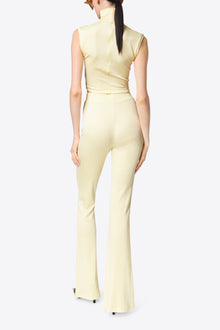 Star Stud Sleeveless Top | Cream Yellow