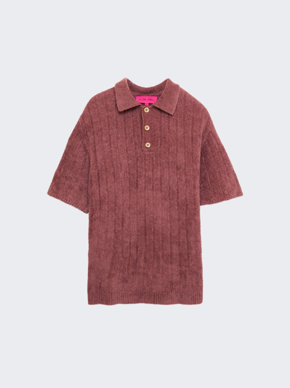 Men | The Elder Statesman | Chenille Rib Polo Shirt | Napa
