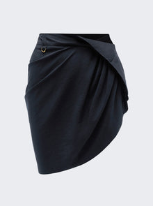 Women | Jacquemus | La Mini Jupe Saudade Skirt Dark Navy | Blue