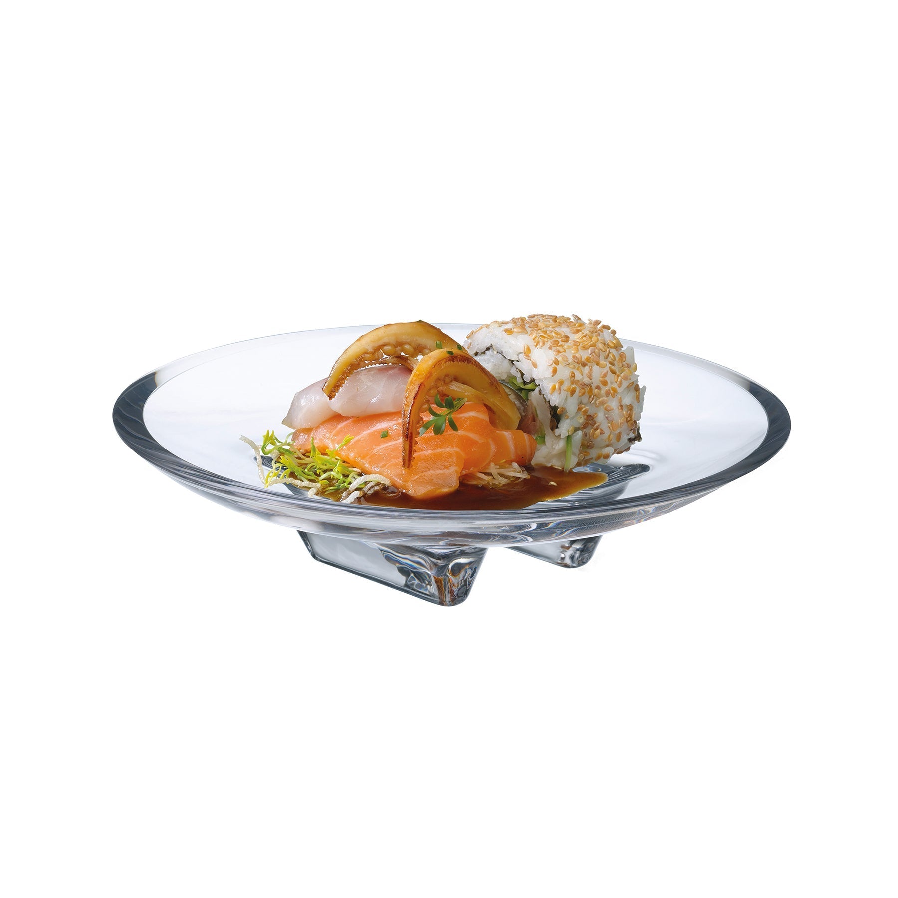 Silhouette Footed Bowl | Clear Crystal