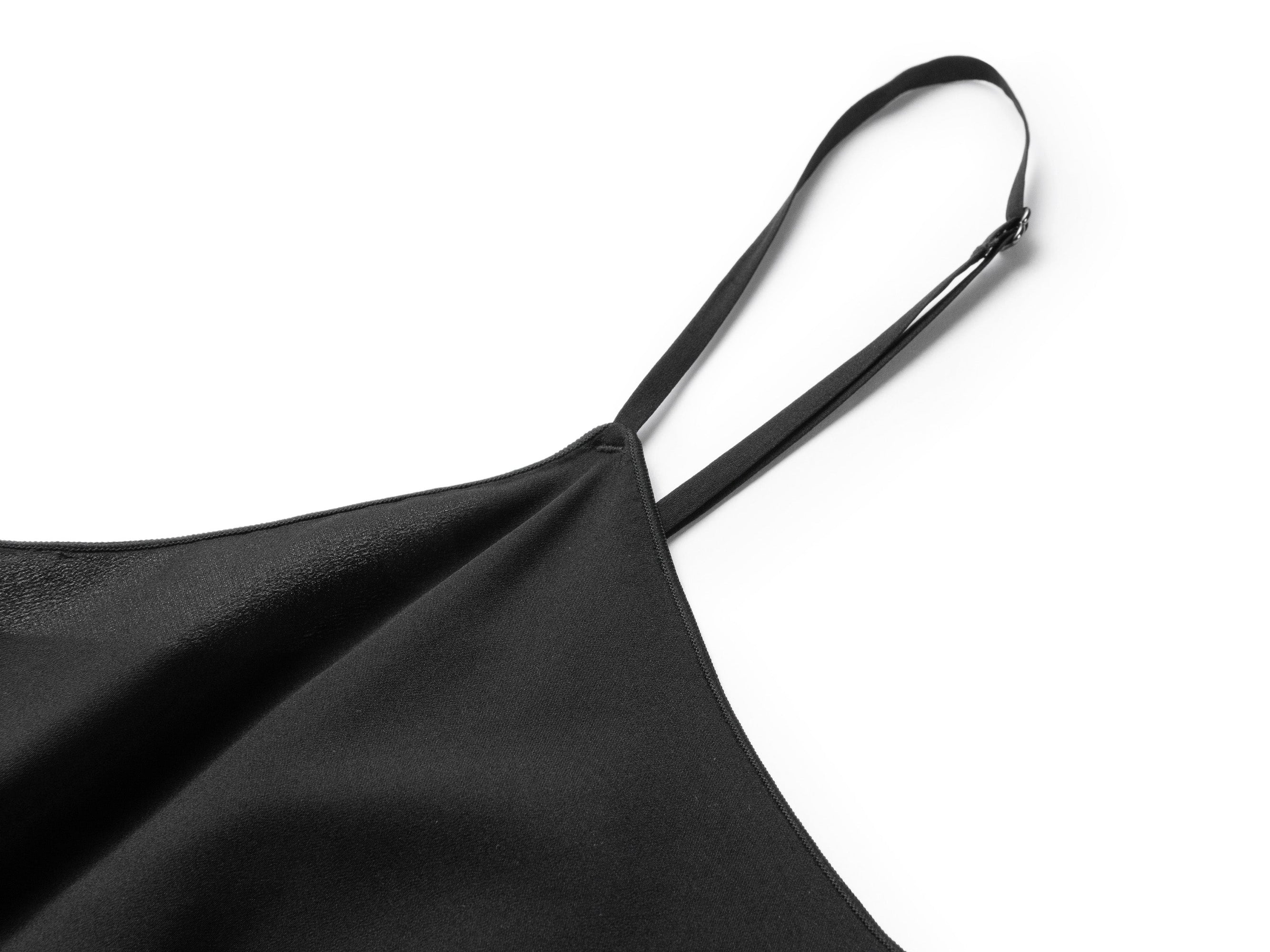 Silk Embrpoidered Collar Button-Down Shirt | Black