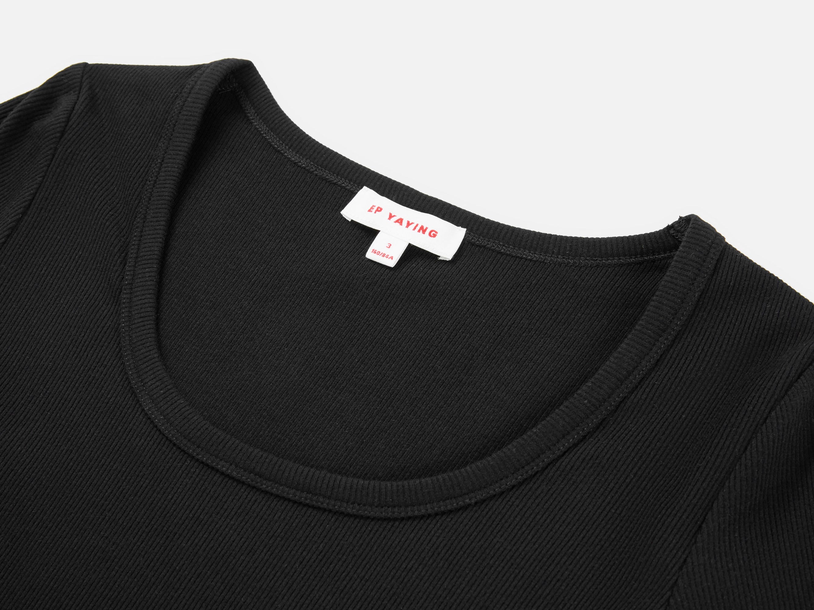 Cotton U Short-Sleeve Tee | Black