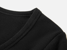 Cotton U Short-Sleeve Tee | Black