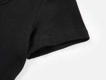 Cotton U Short-Sleeve Tee | Black