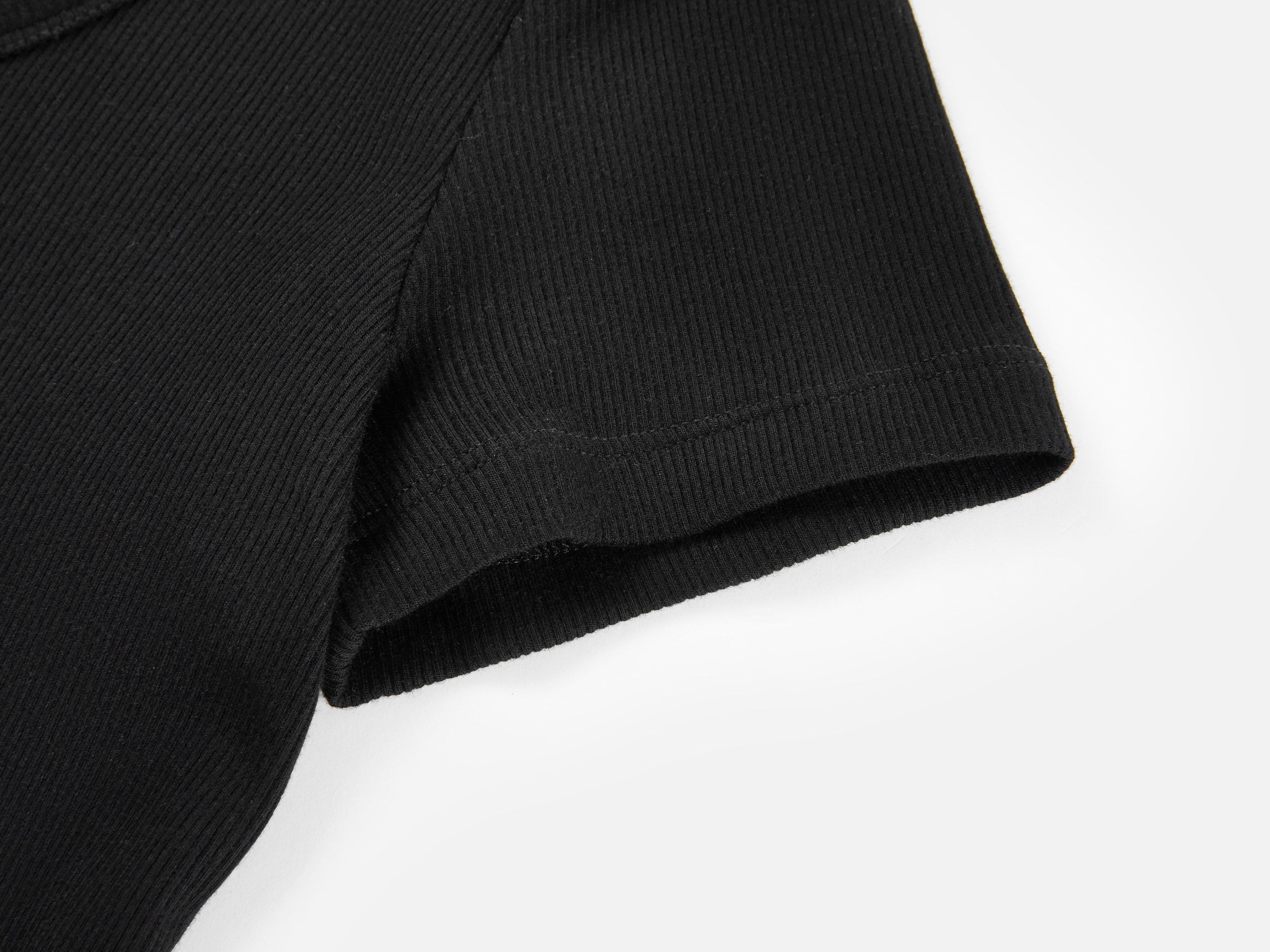 Cotton U Short-Sleeve Tee | Black