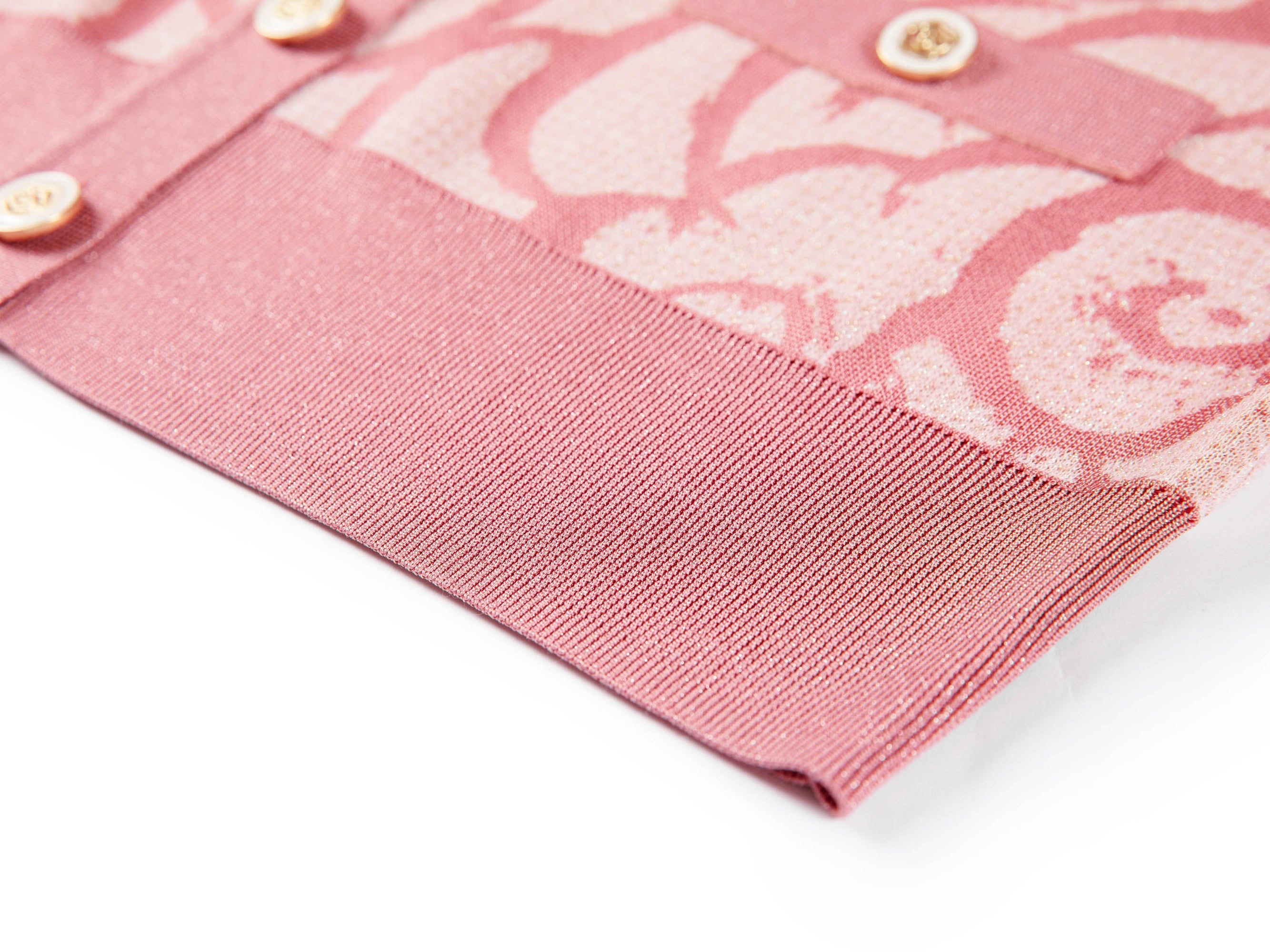 Sheer Knit Cardigan | Pink