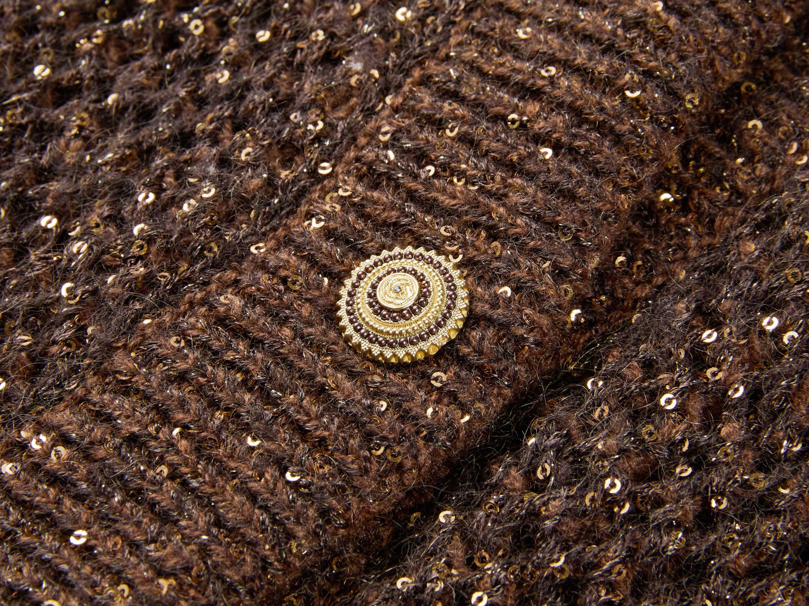 Wool Cardigan | Brown