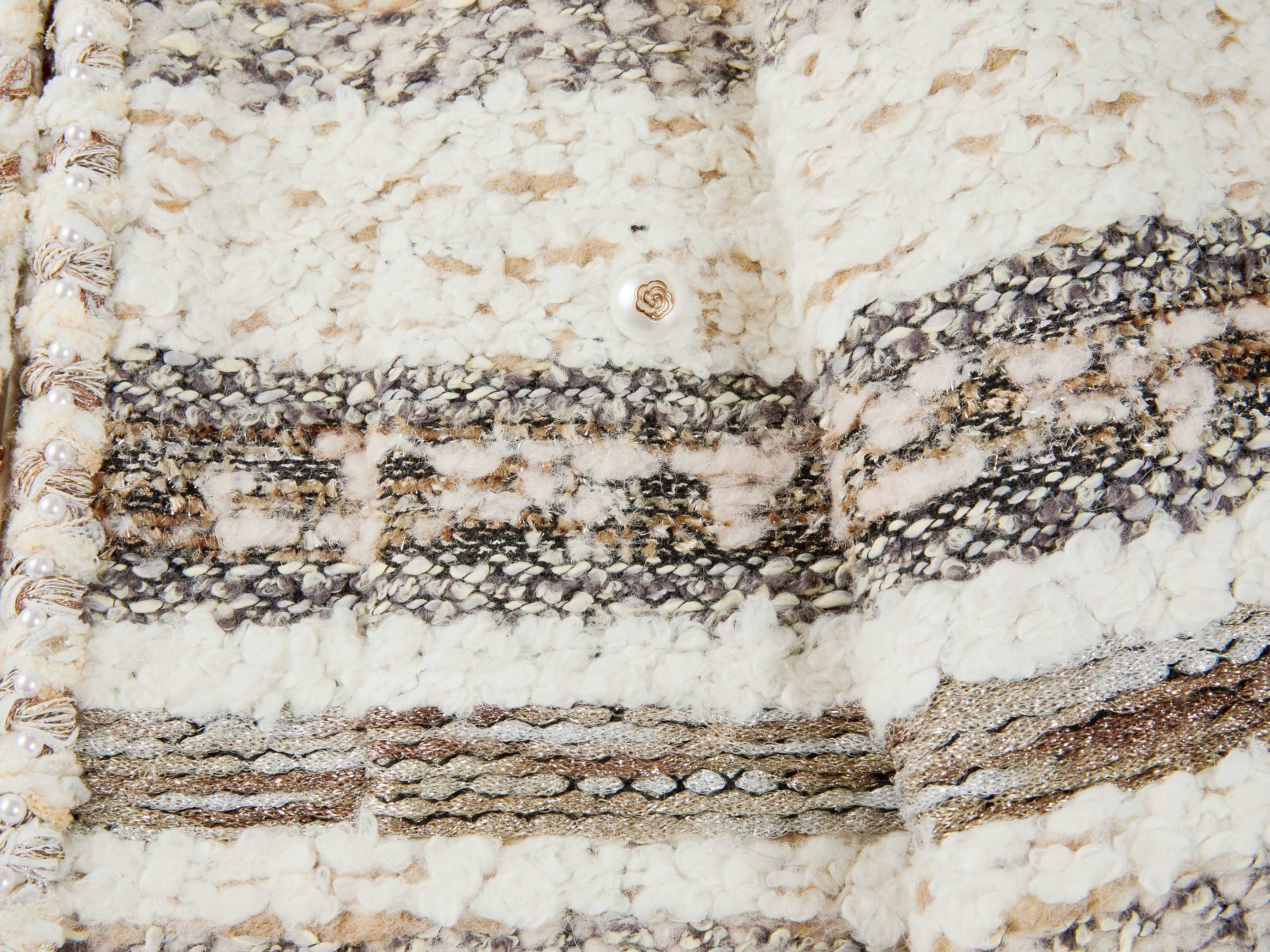 Striped Coat | Beige