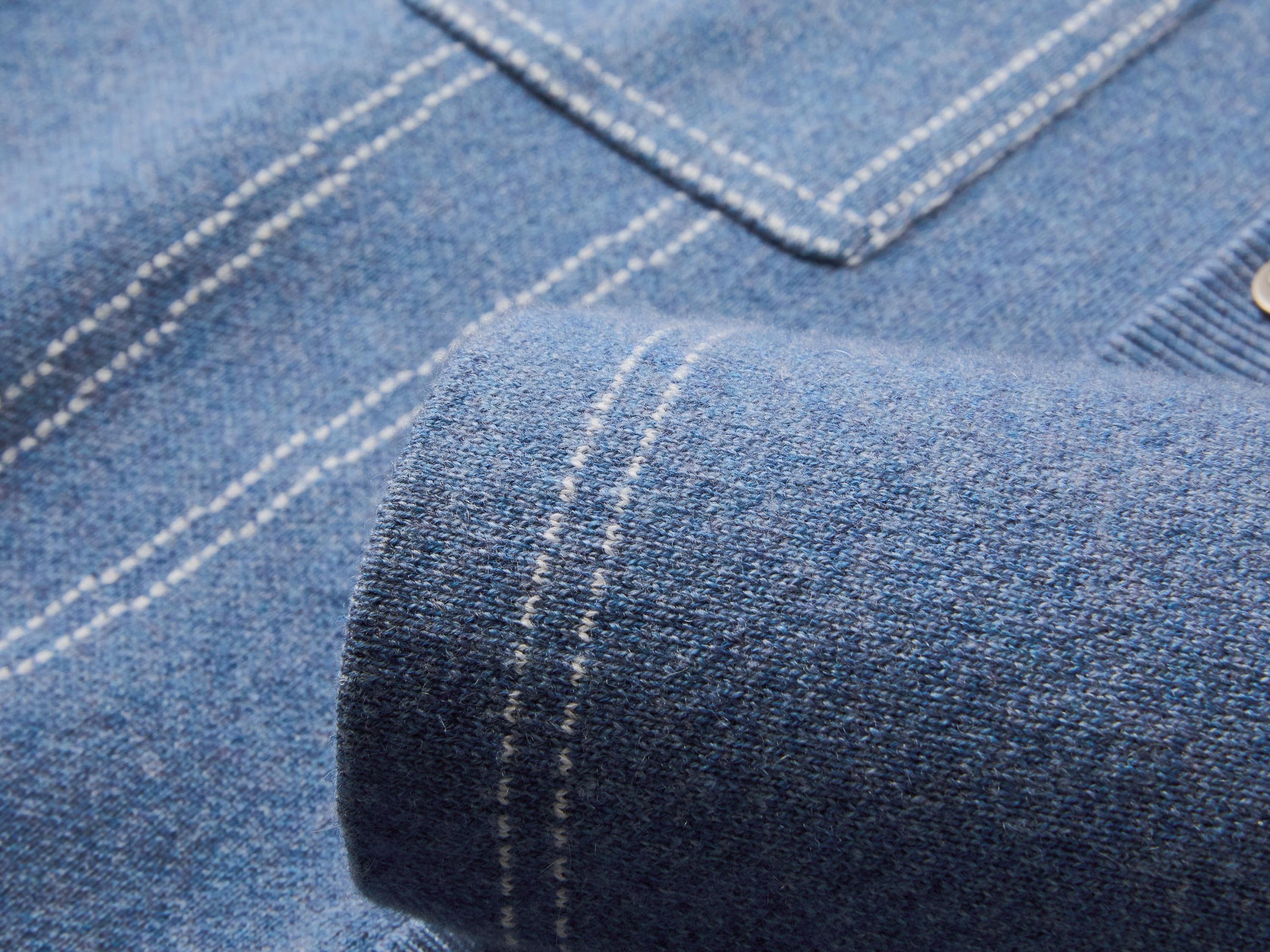 Wool Cashmere Top | Blue