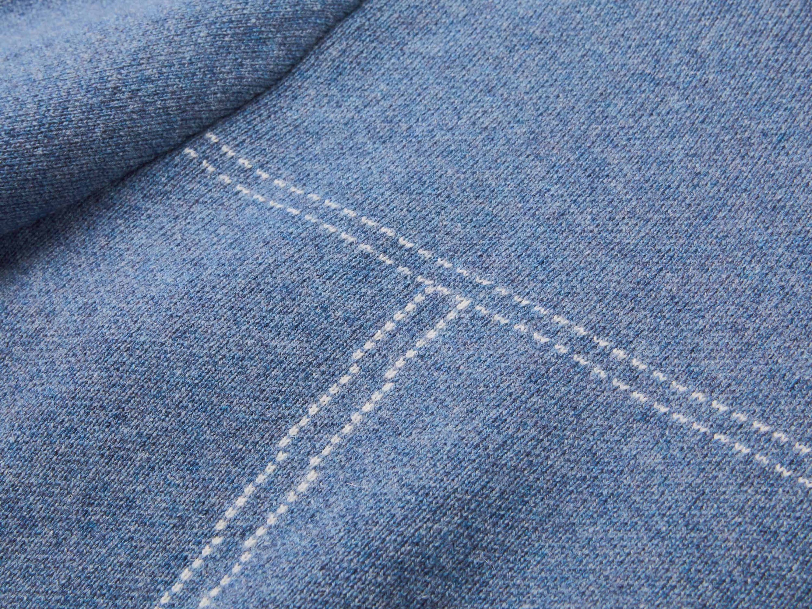 Wool Cashmere Top | Blue