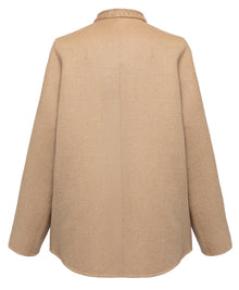 Embroidered Shirt | Camel
