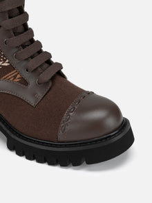 Jacquard Boot | Brown