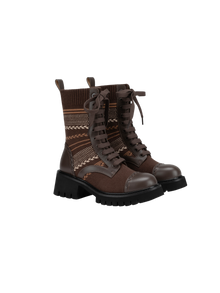 Jacquard Boot | Brown