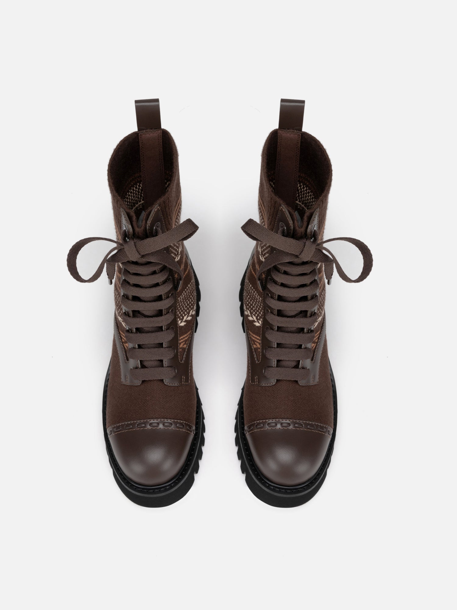 Jacquard Boot | Brown