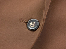 Silk Waist-Fitted Jacket | Brown
