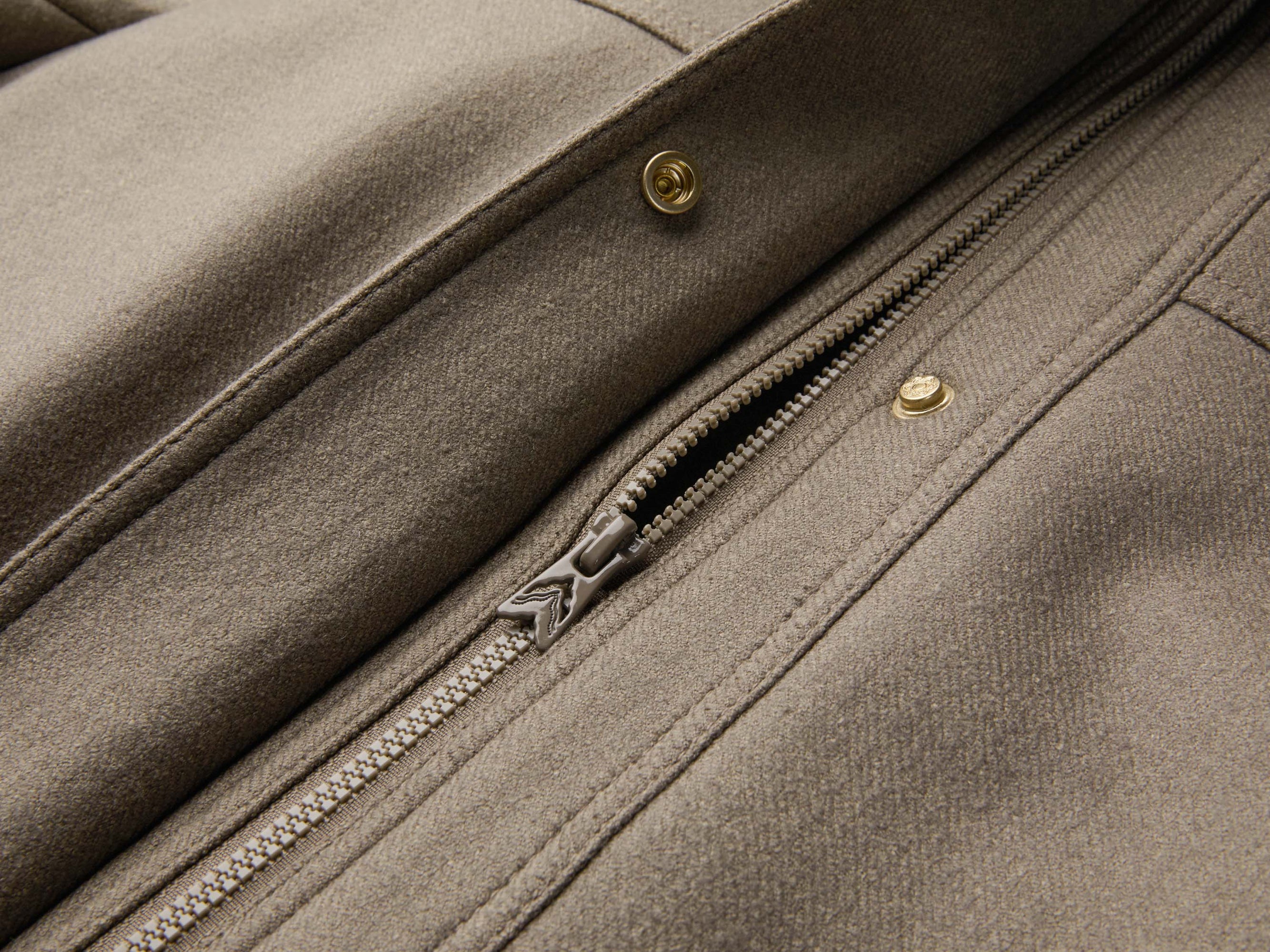 Wool Mulberry Silk Casual Coat | Brown