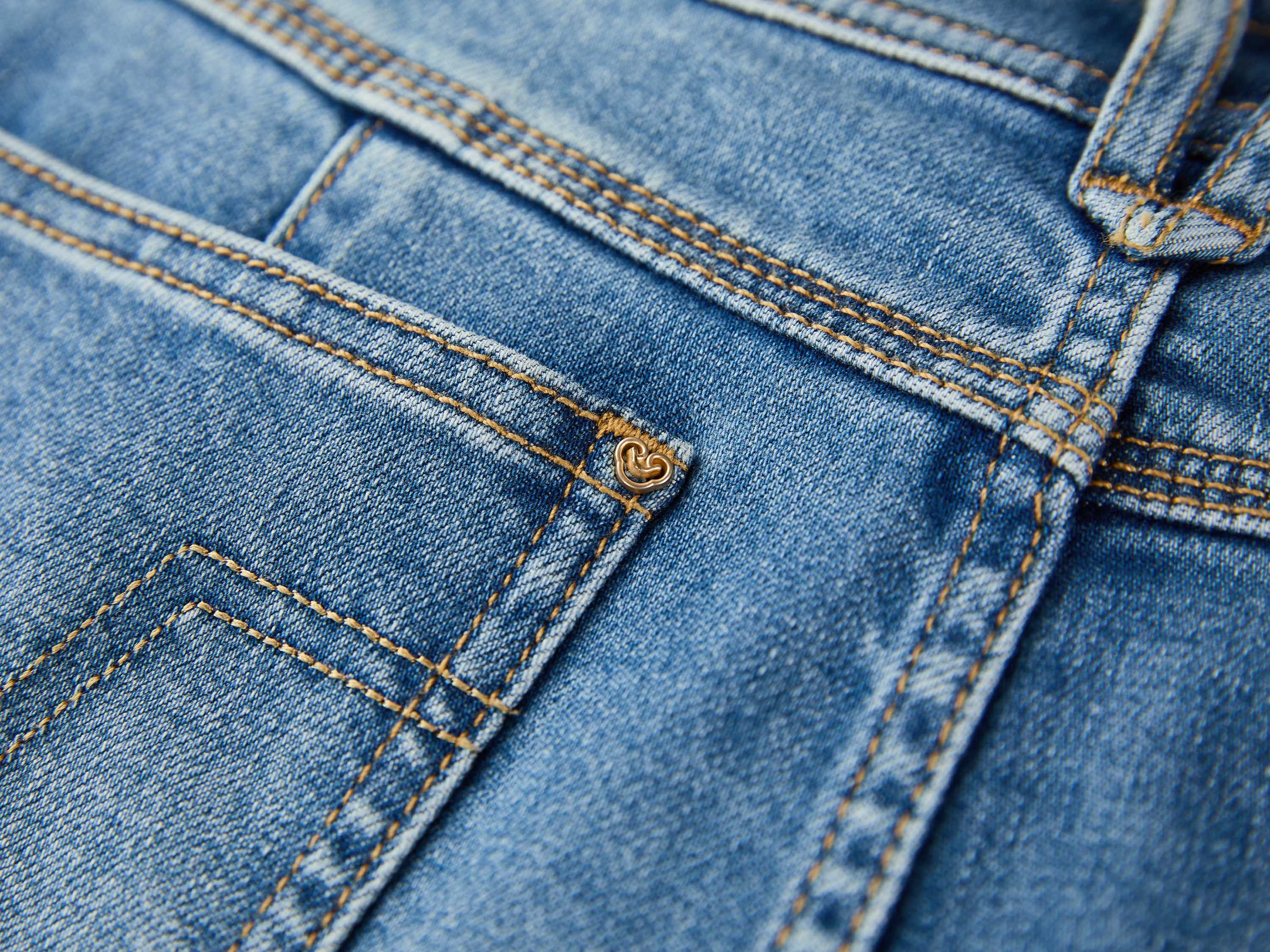 Cleanfit Mulberry Silk Cotton High-Waist Jeans | Navy