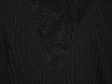 Wool Slim-Fit Knit Top | Black