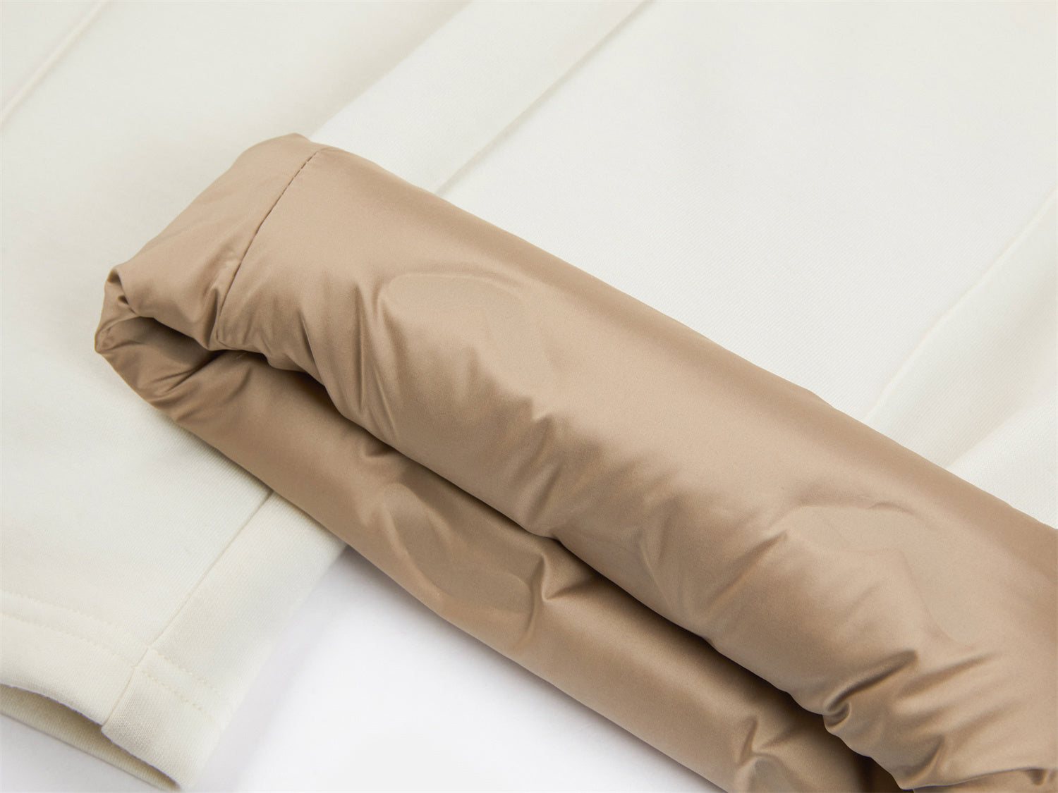 Lightweight Puffy Goose Down Pants | Beige
