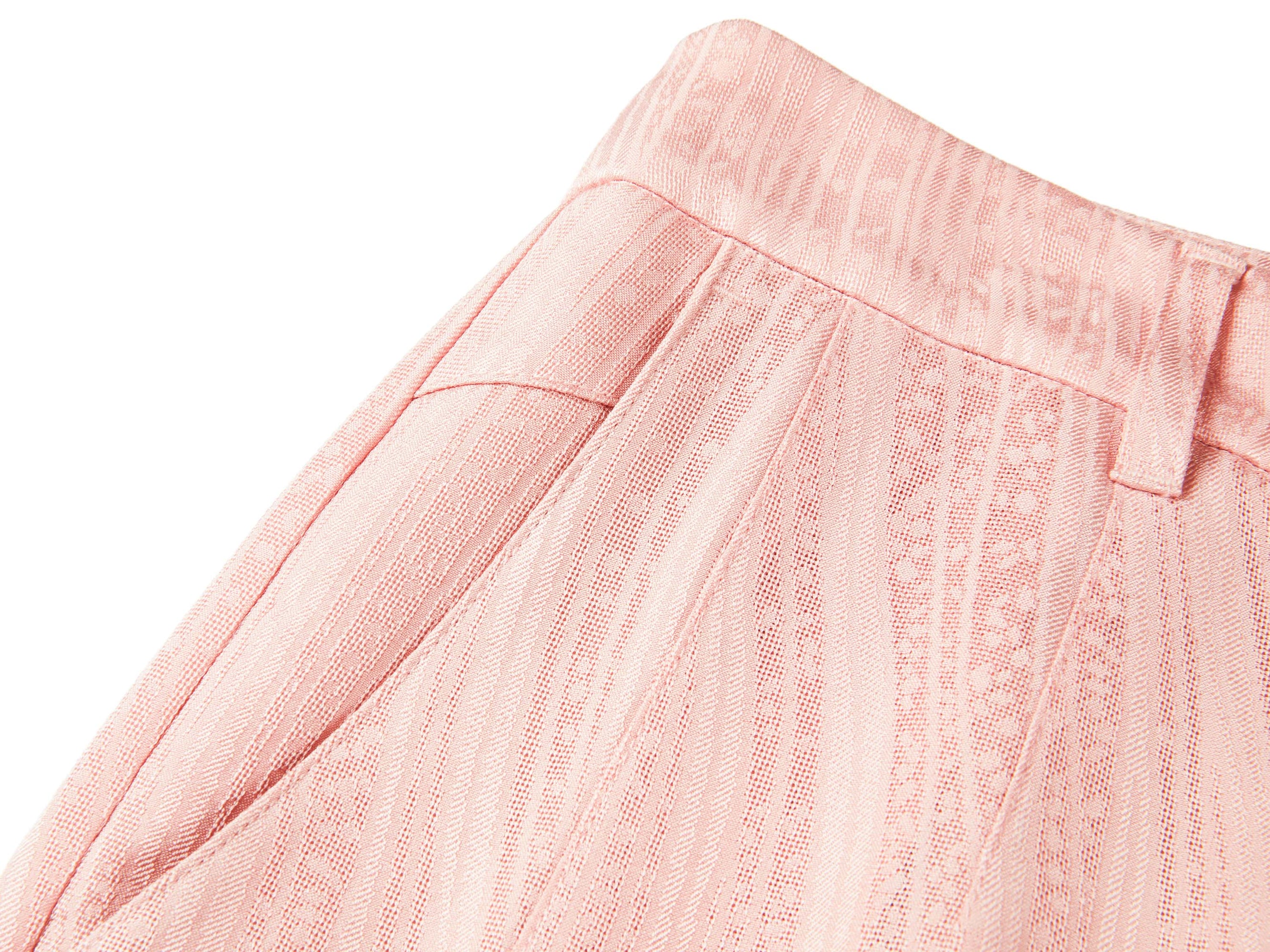 wide-leg trousers | Light Pink