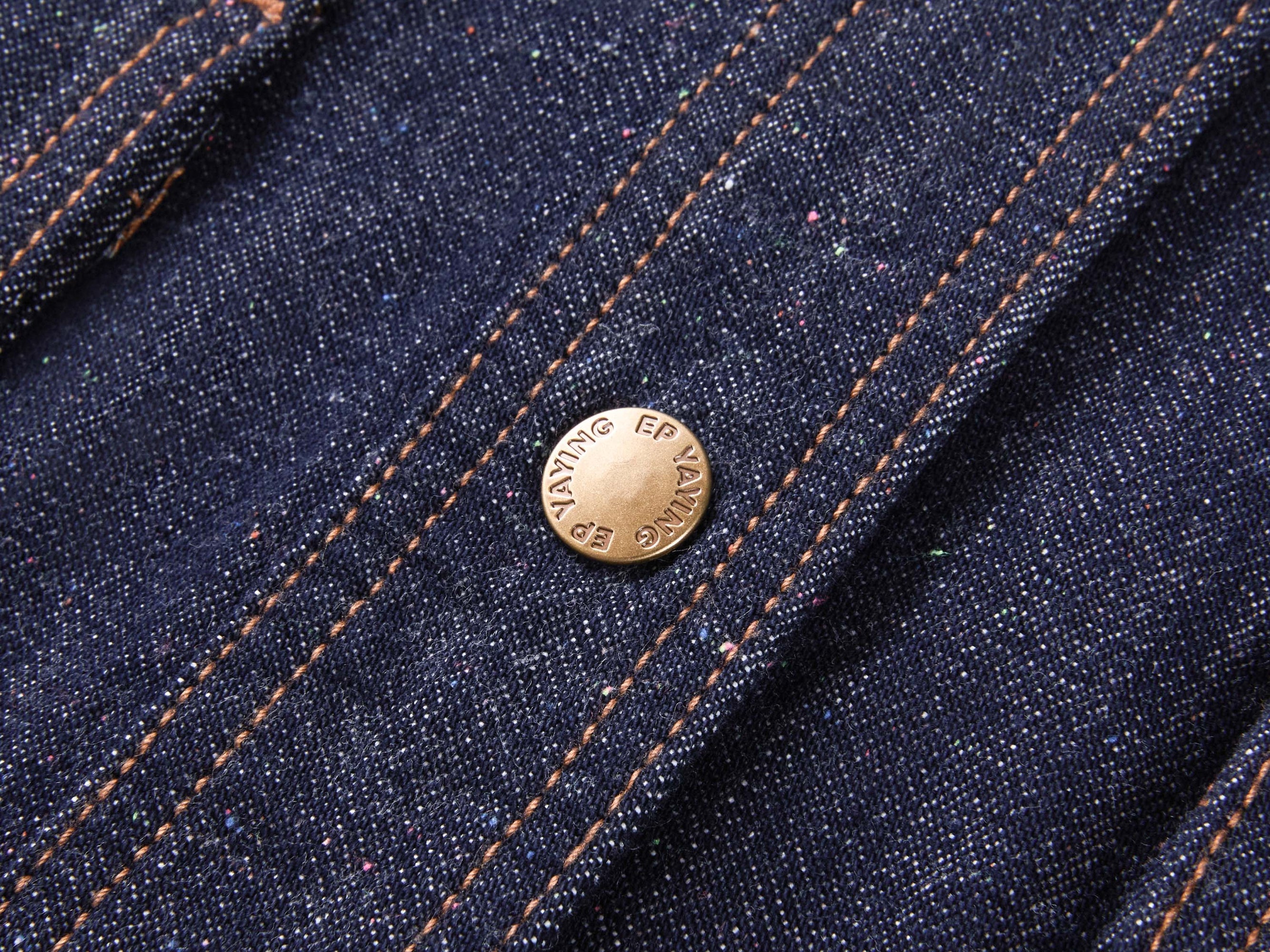 Cropped Denim Jacket | Navy