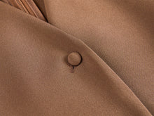 Silk Dress | Brown