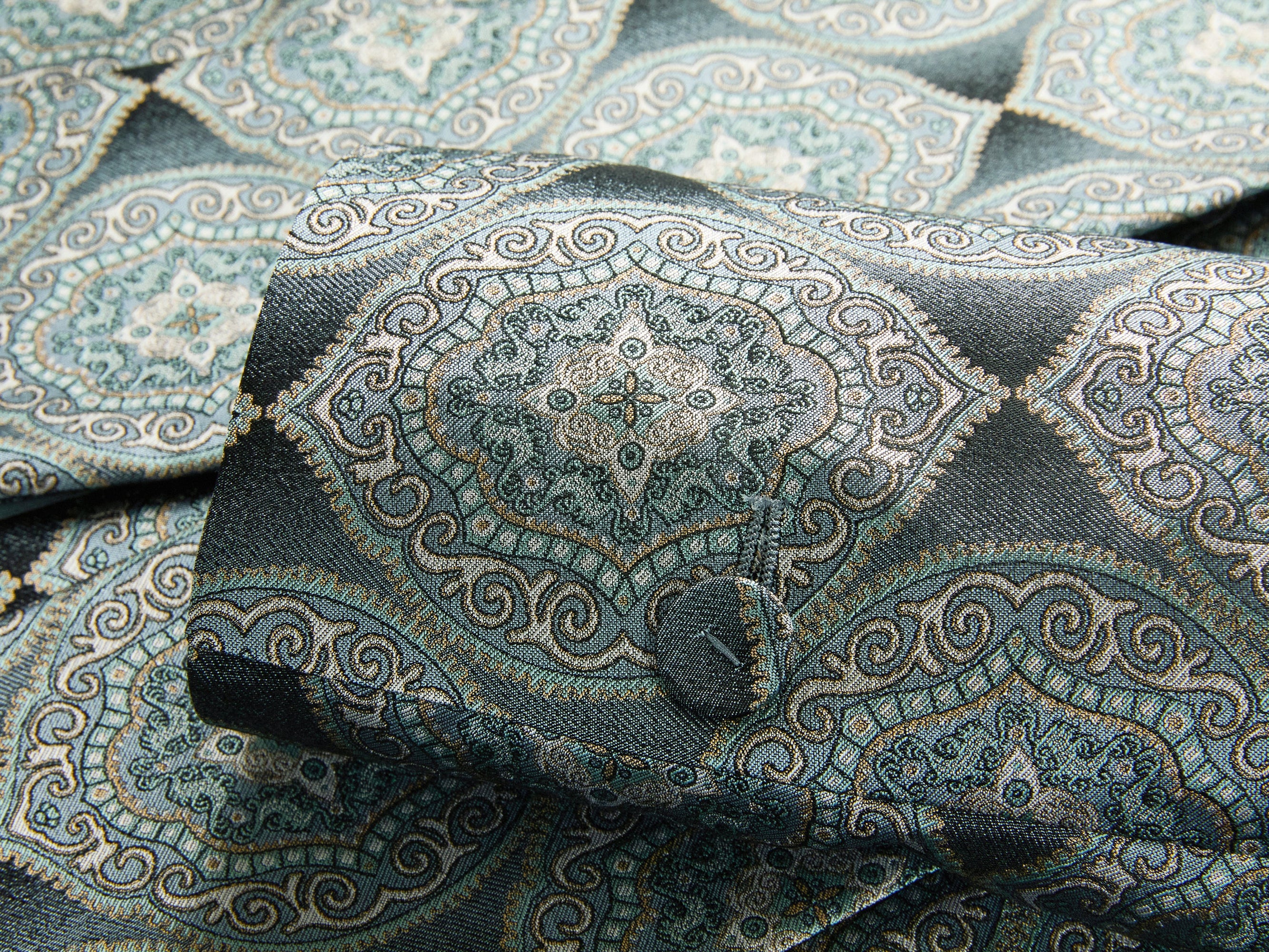Silk Jacquard Blazer Jacket | Grey