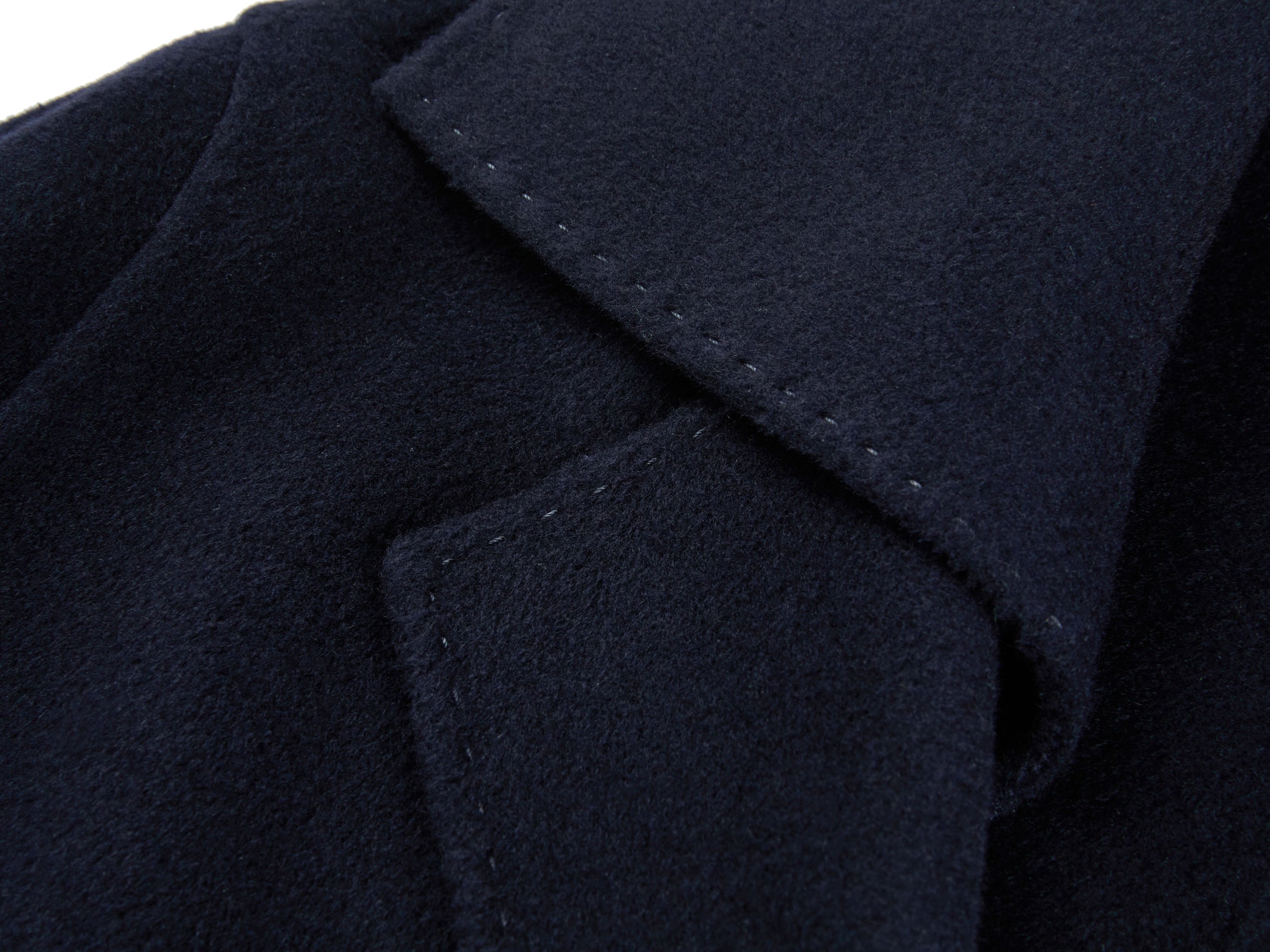 Wool Cashmere Coat | Navy