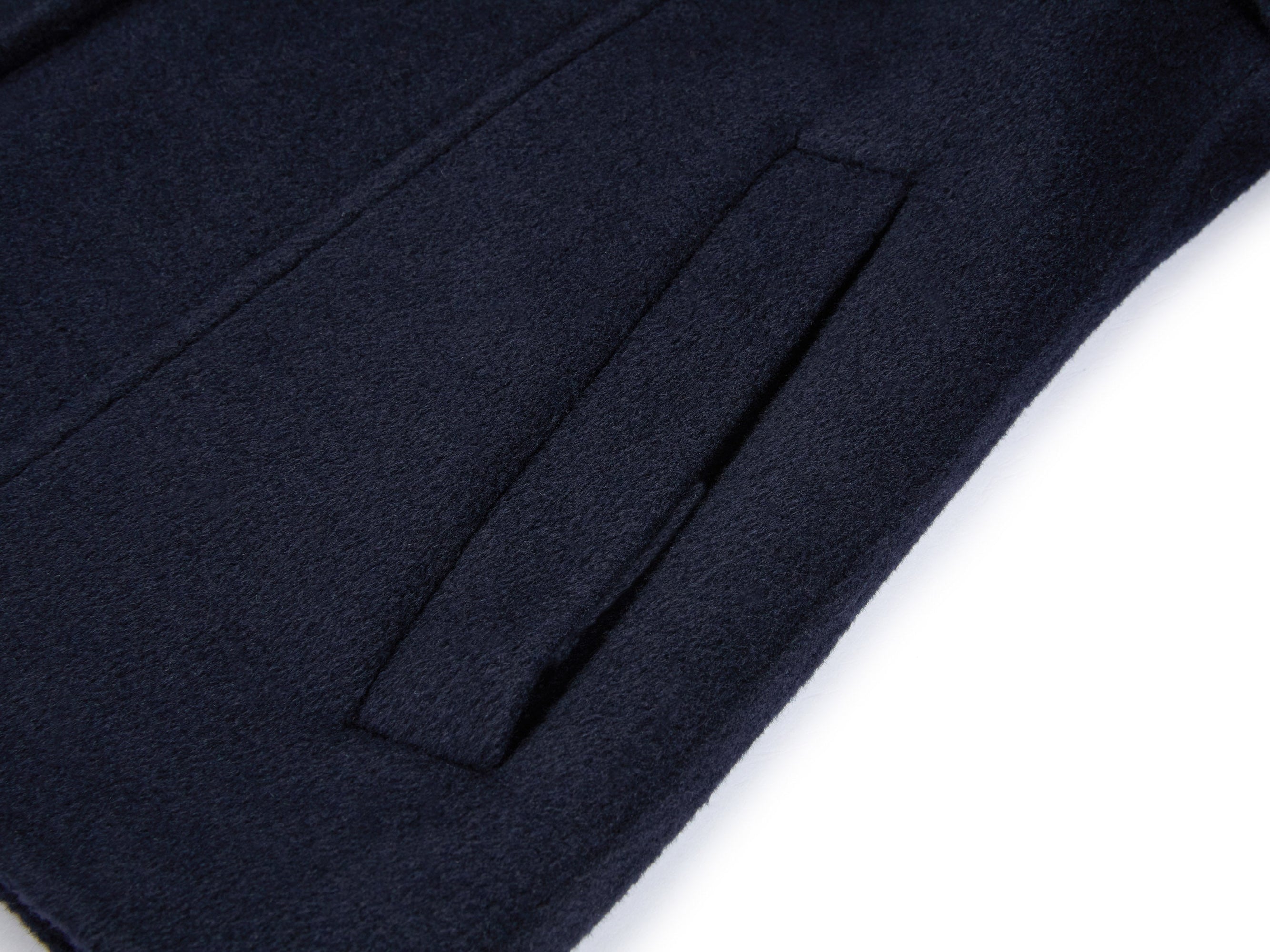 Wool Cashmere Coat | Navy